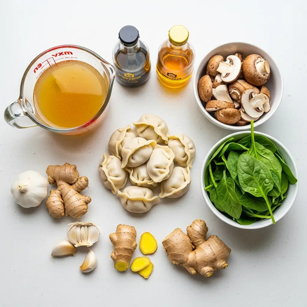 savory-asian-dumpling-soup-ingredients