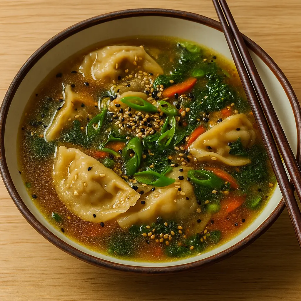 Savory Asian Potsticker Soup: Quick Comfort in a Bowl