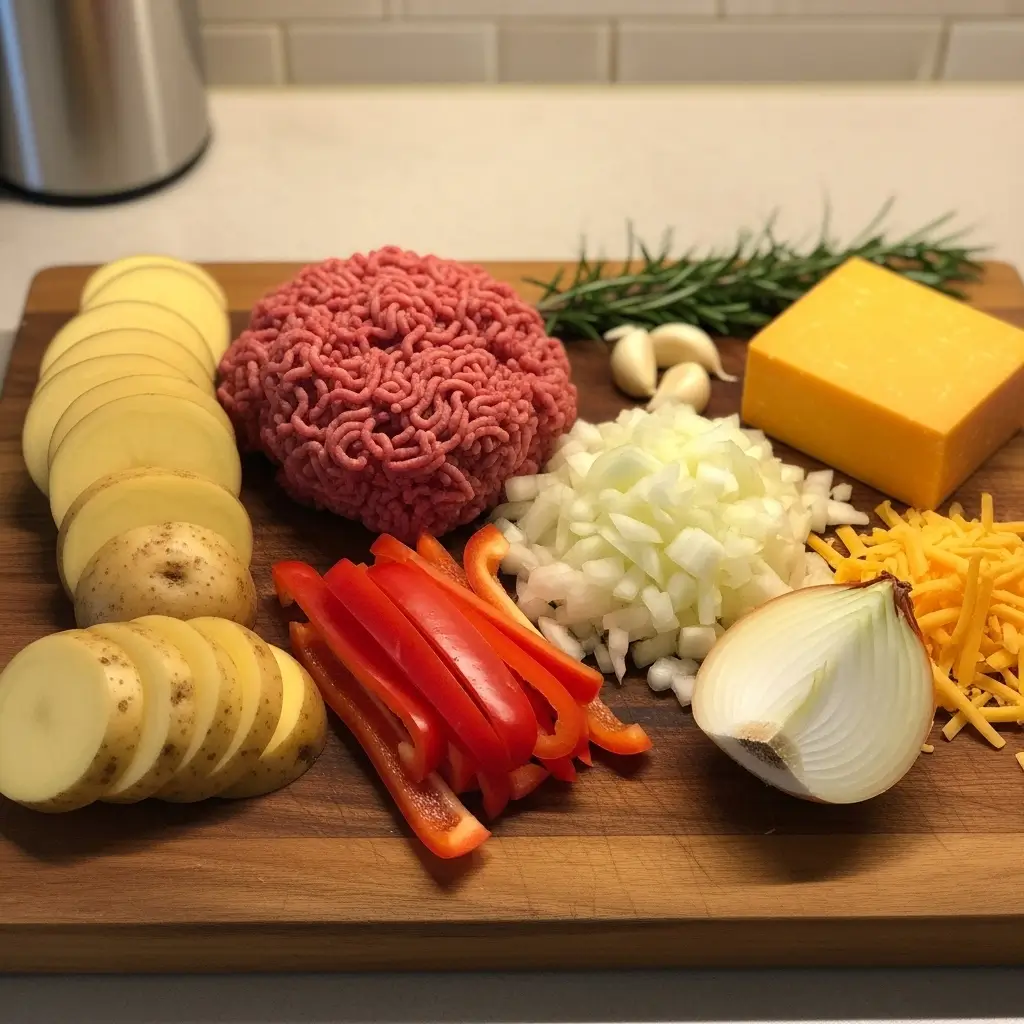 Slow Cooker Cowboy Potato Casserole Ingredients