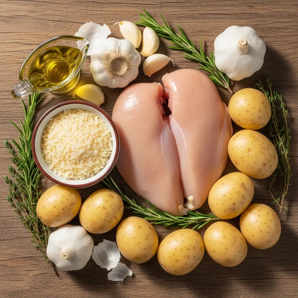 slow-cooker-parmesan-garlic-chicken-ingredients