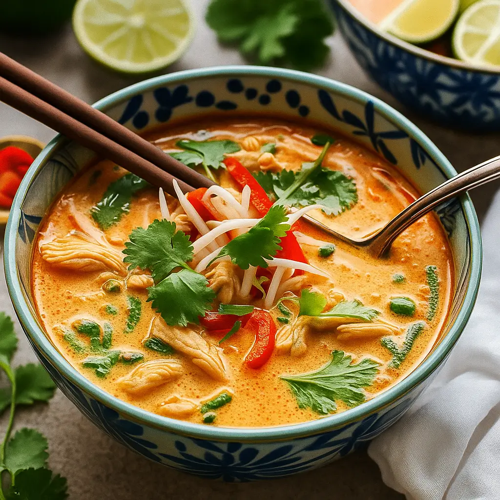 Slow Cooker Thai Chicken Noodle Soup: A Cozy, Flavorful Favorite