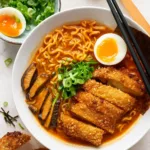 Spicy Ramen With Chicken Katsu bowl