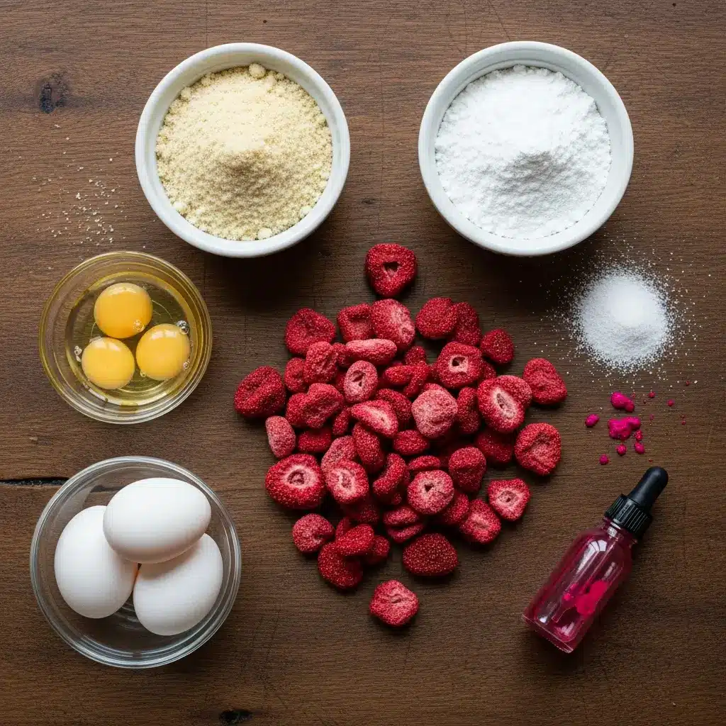 Strawberry Macaron Shells Ingredients