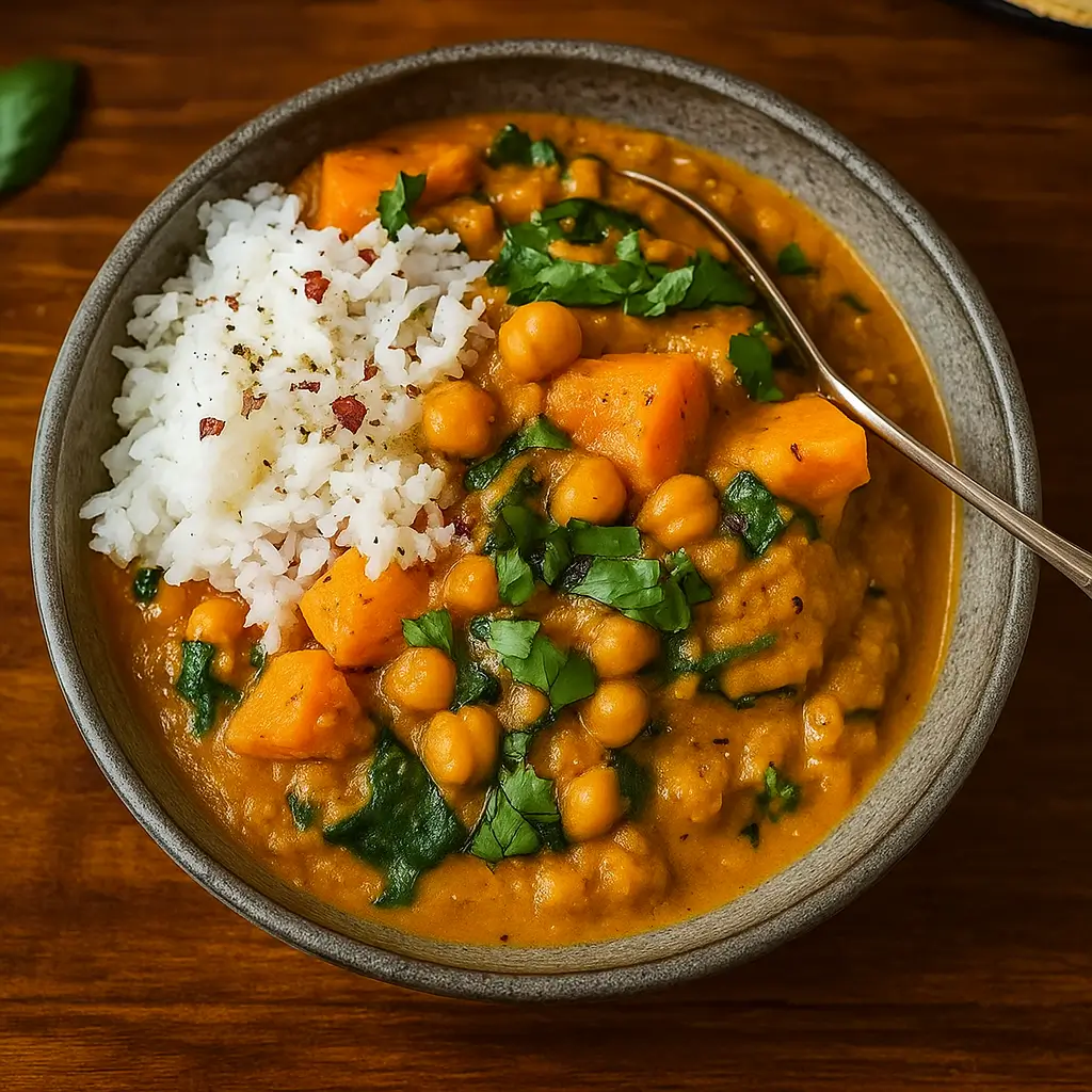 Sweet Potato and Chickpea Curry – Quick, Creamy & Delicious