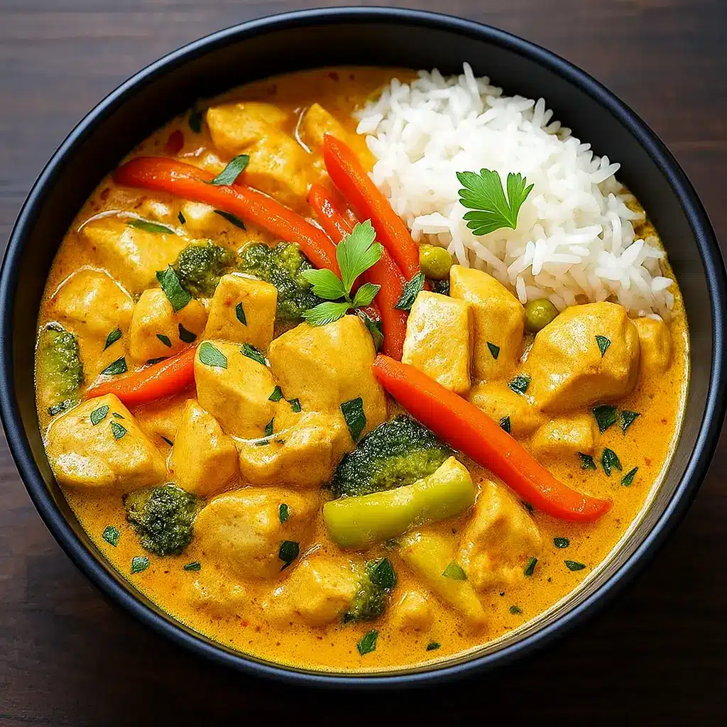 Thai Red Curry Chicken creamy coconut curry bowl