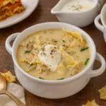Alfredo Lasagna Soup creamy one-pot dinner