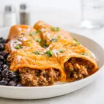 Best Ground Beef Enchiladas fresh from oven