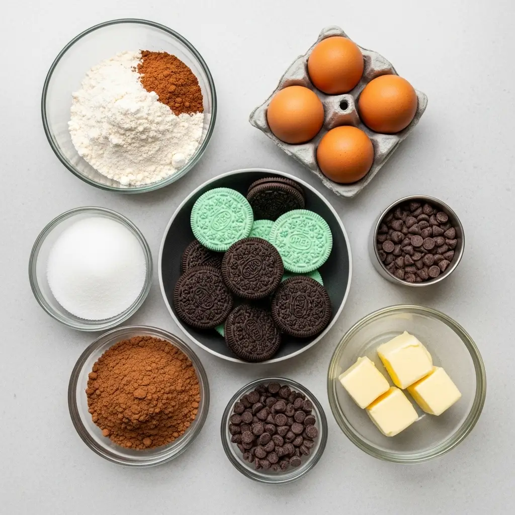 Chocolate Mint Oreo Cookies Ingredients