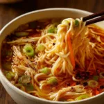 Classic Ginger Garlic Chicken Noodle Soup