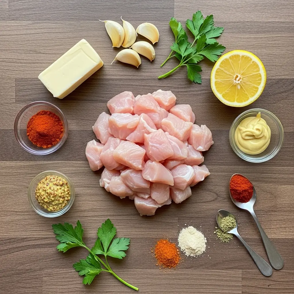 Cowboy Butter Chicken Bites ingredients on counter