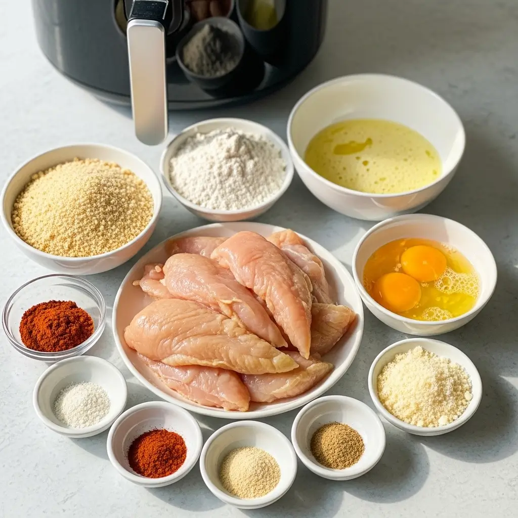 Crispy Air Fryer Chicken Tenders Ingredients