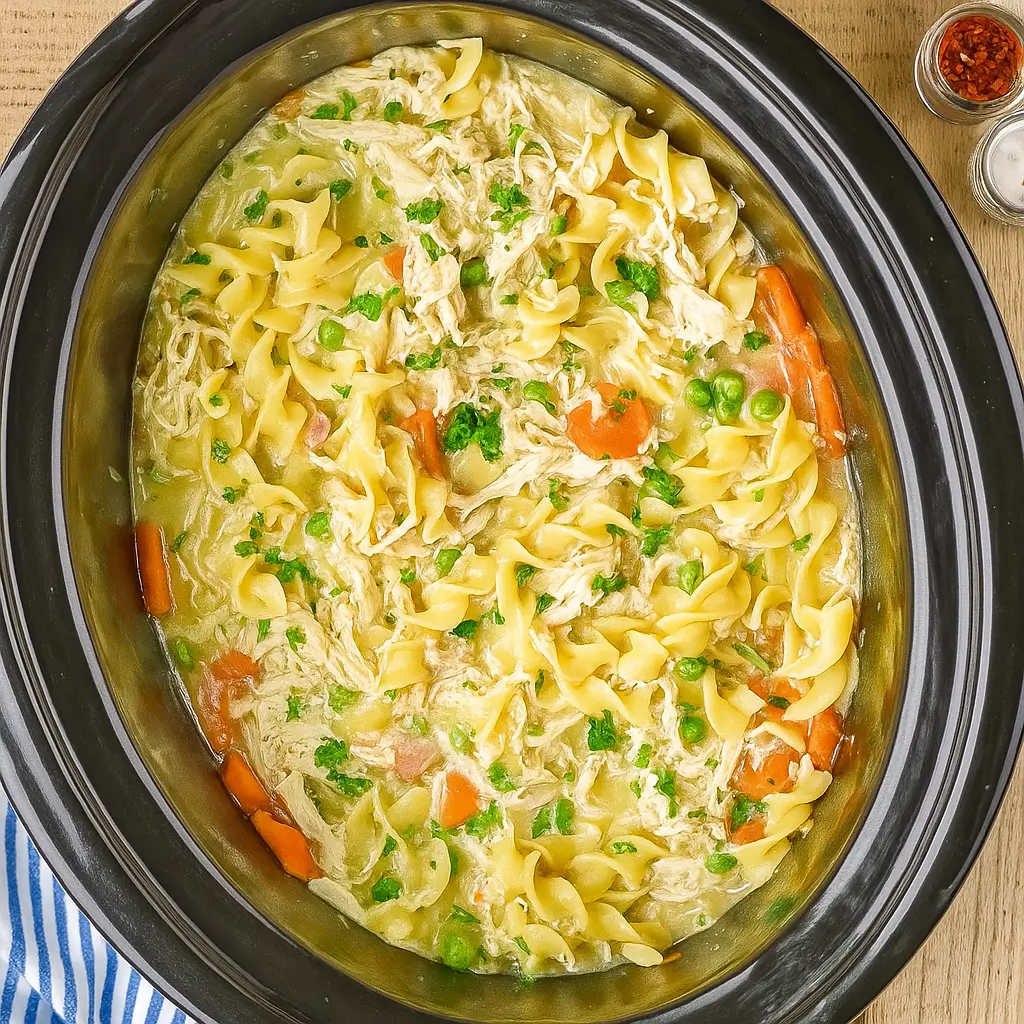 Crockpot Chicken and Noodles