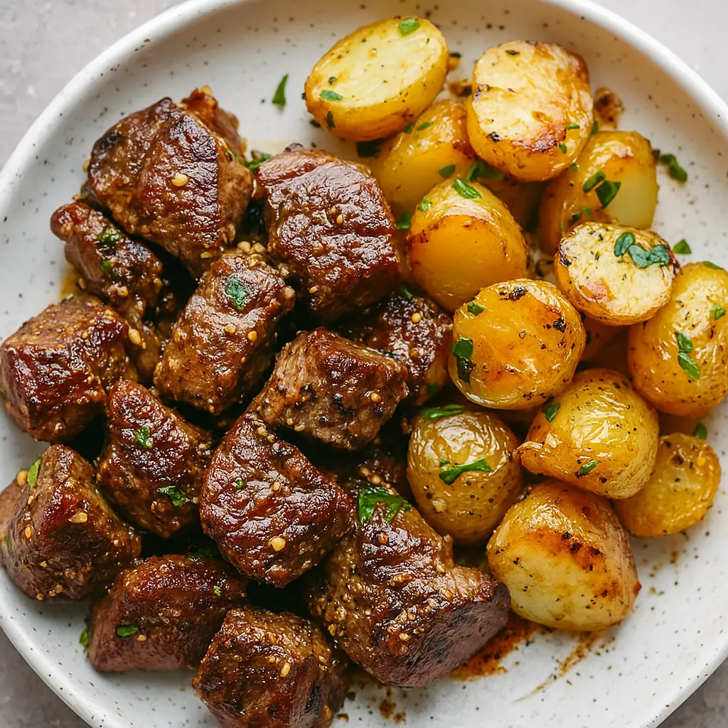 Garlic Steak Bites and Potatoes – A Quick and Flavor-Packed Skillet Meal
