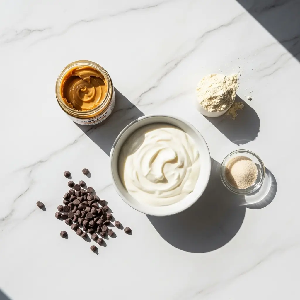 Greek Yogurt Cookie Dough ingredients