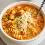 Healthy Crockpot Chicken Parmesan Soup