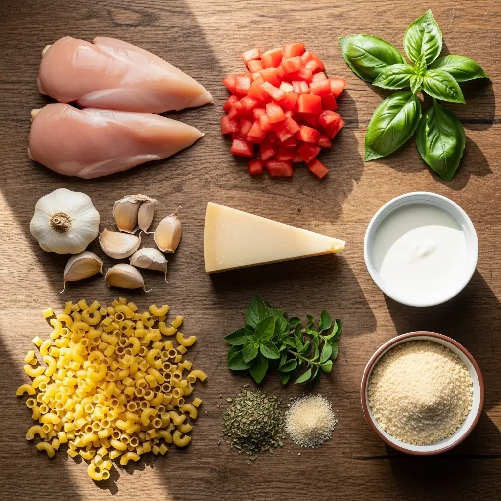 Healthy Crockpot Chicken Parmesan Soup Ingredients
