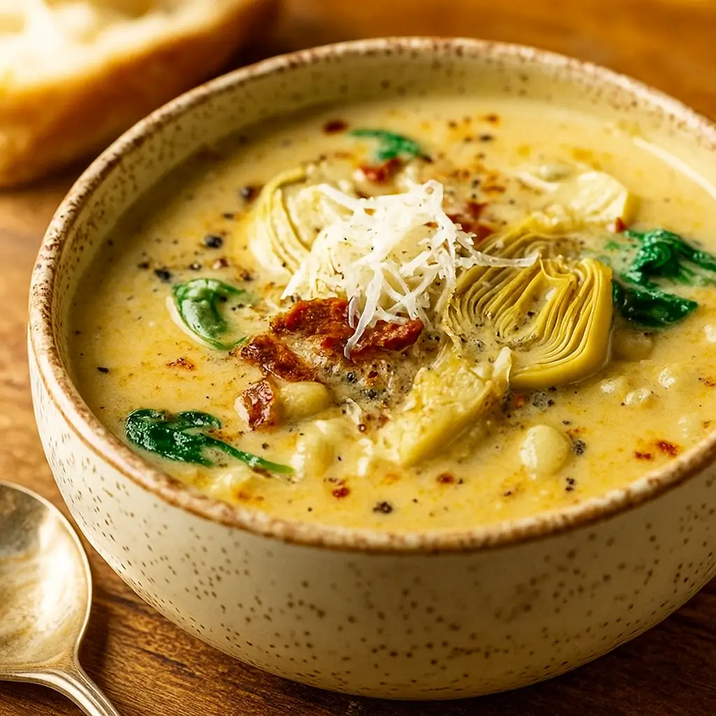 Healthy Tuscan Artichoke Soup – A Creamy Mediterranean Comfort