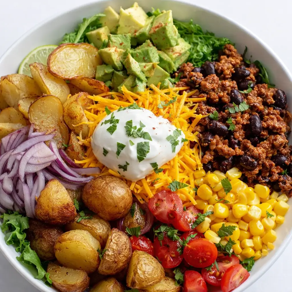 Loaded Potato Taco Bowl – Easy, Flavorful, and Family-Approved