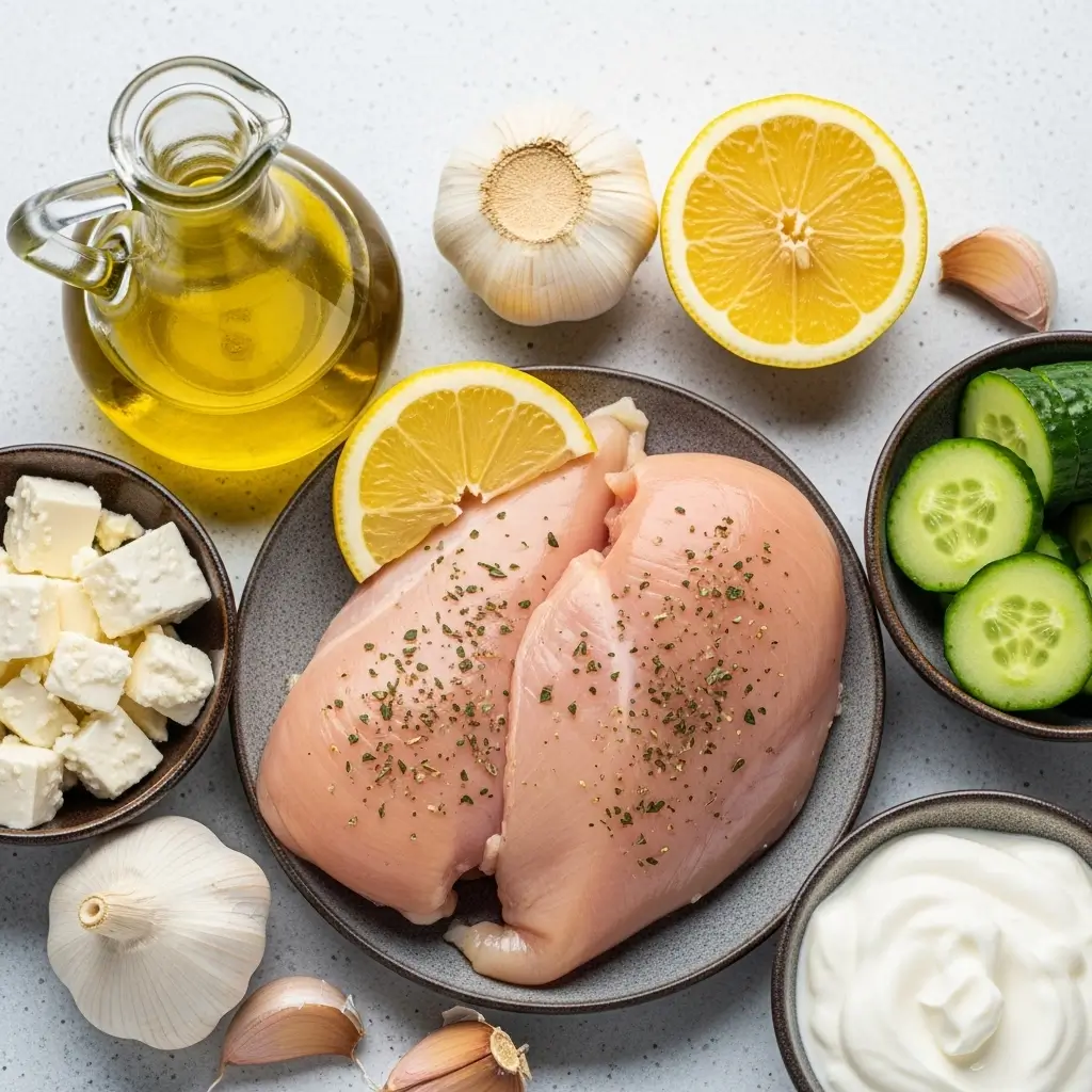 Mediterranean Chicken Bowl ingredients