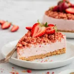 No-Bake Strawberry Crunch Cheesecake