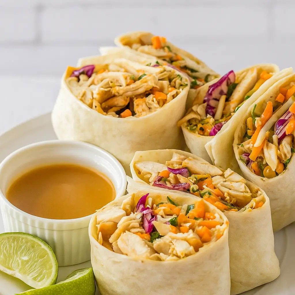 Peanut Chicken Wraps – Quick, Healthy & Flavor-Packed Lunch