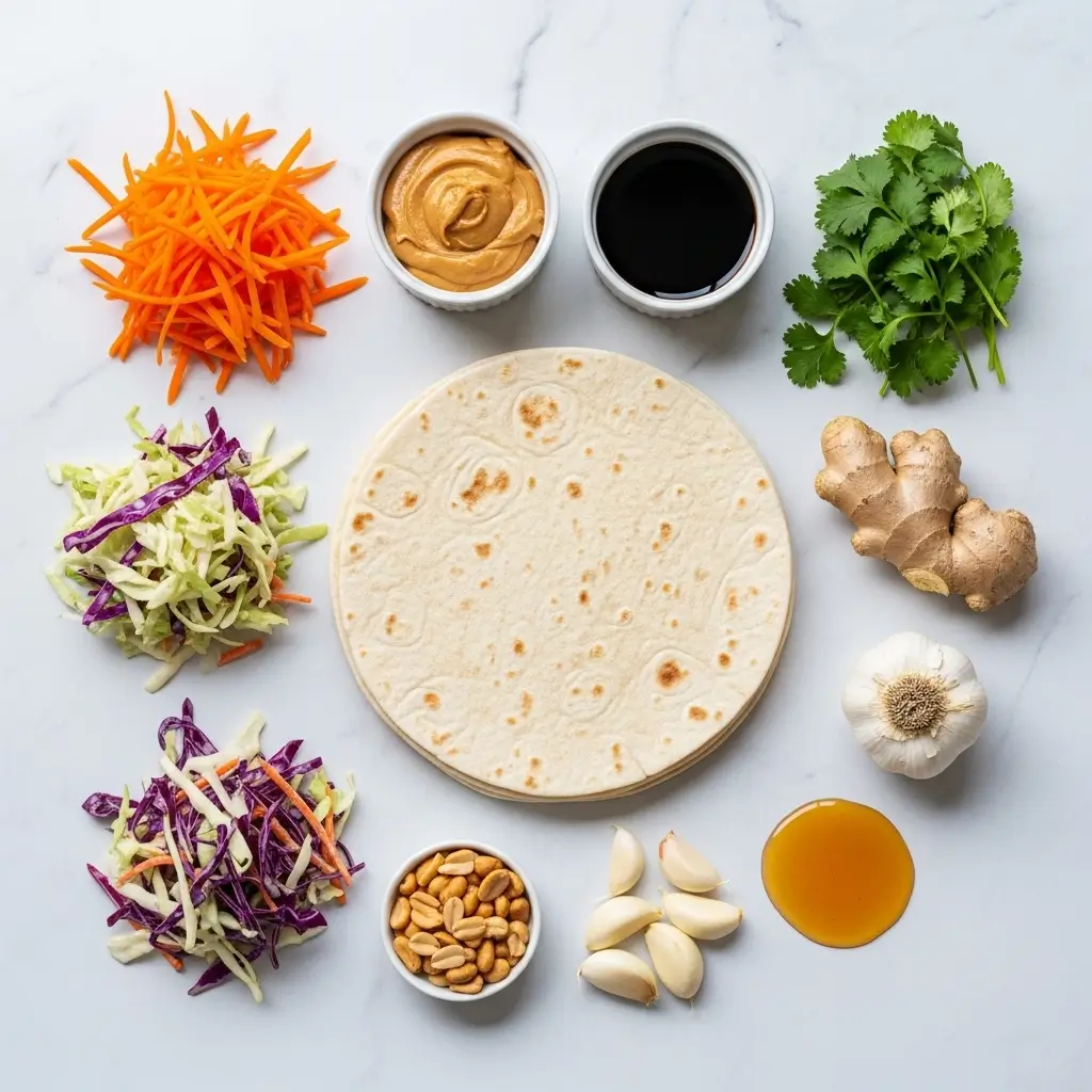 Peanut Chicken Wraps Ingredients