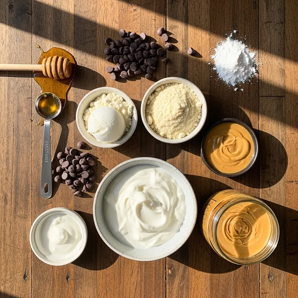 Protein Cookie Dough Chocolate Yogurt Cookies Ingredients