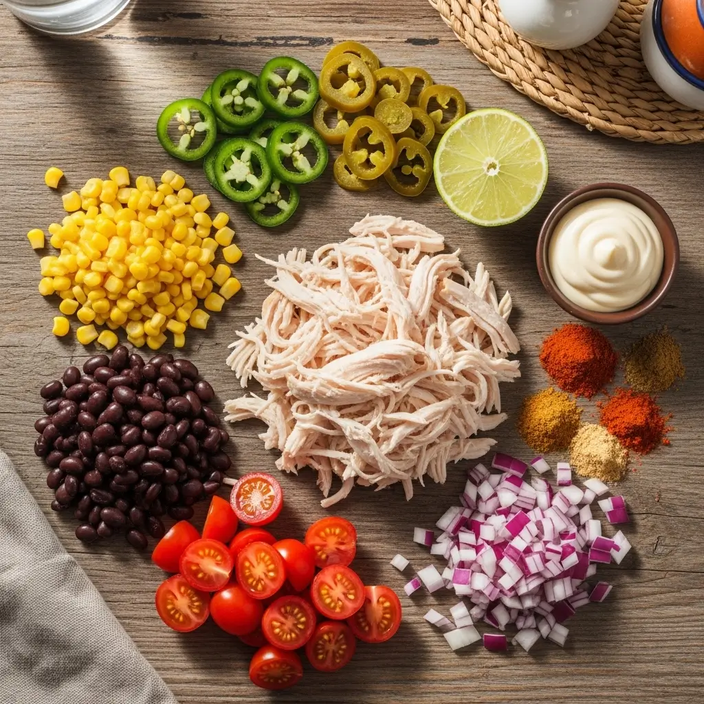 Quick Southwest Chicken Salad Ingredients