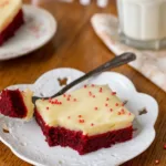 Red Velvet Cookie Bars with Cream Cheese Frosting