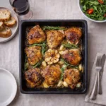 Simple Roasted Chicken Pieces with garlic and rosemary