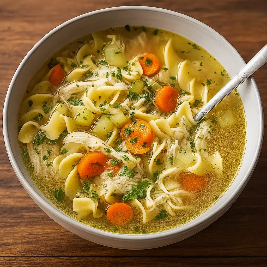 Slow Cooker Chicken Noodle Soup – Cozy and Hearty Comfort Food