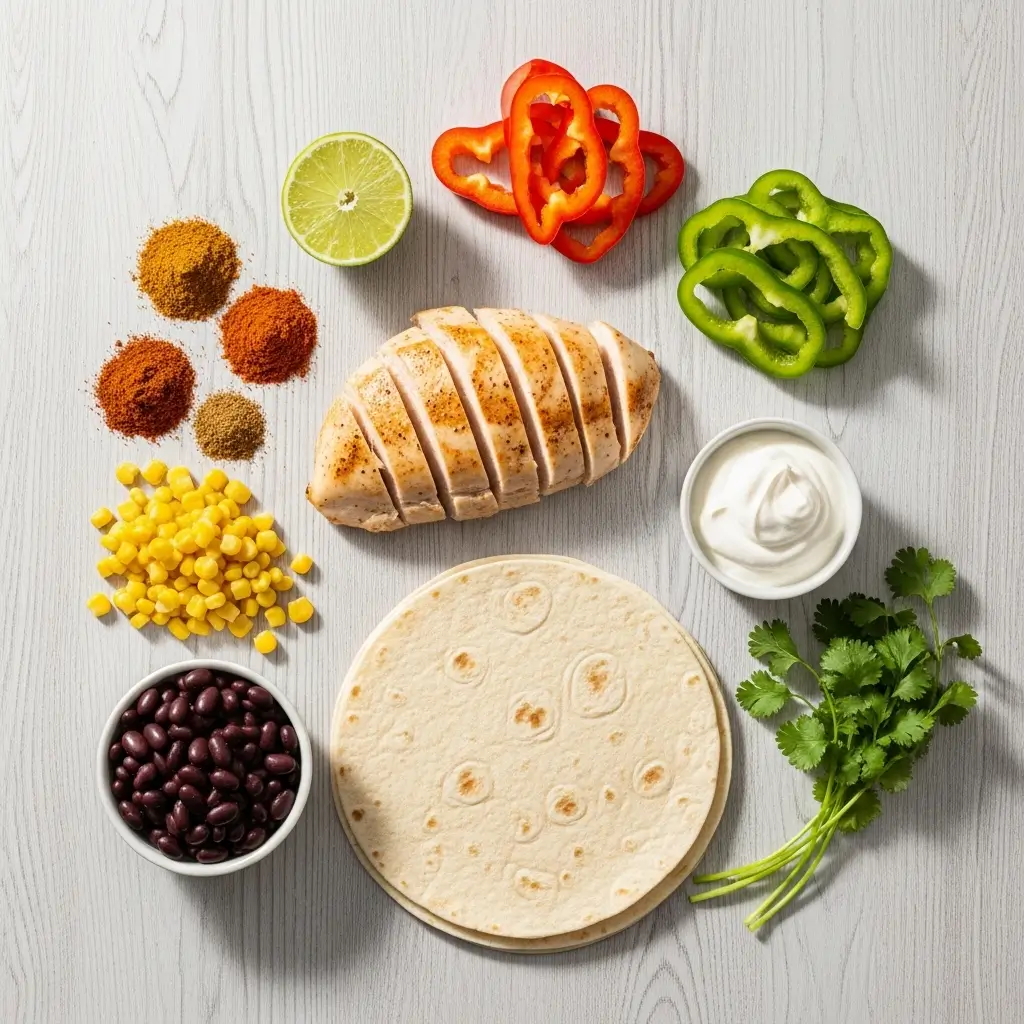 Southwest Chicken Wrap Ingredients