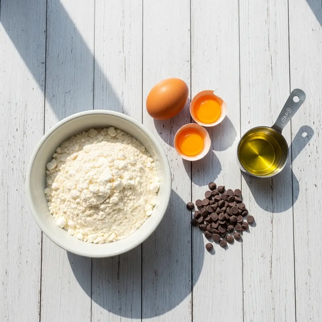 Strawberry Cake Mix Cookies with Chocolate Chips Ingredients
