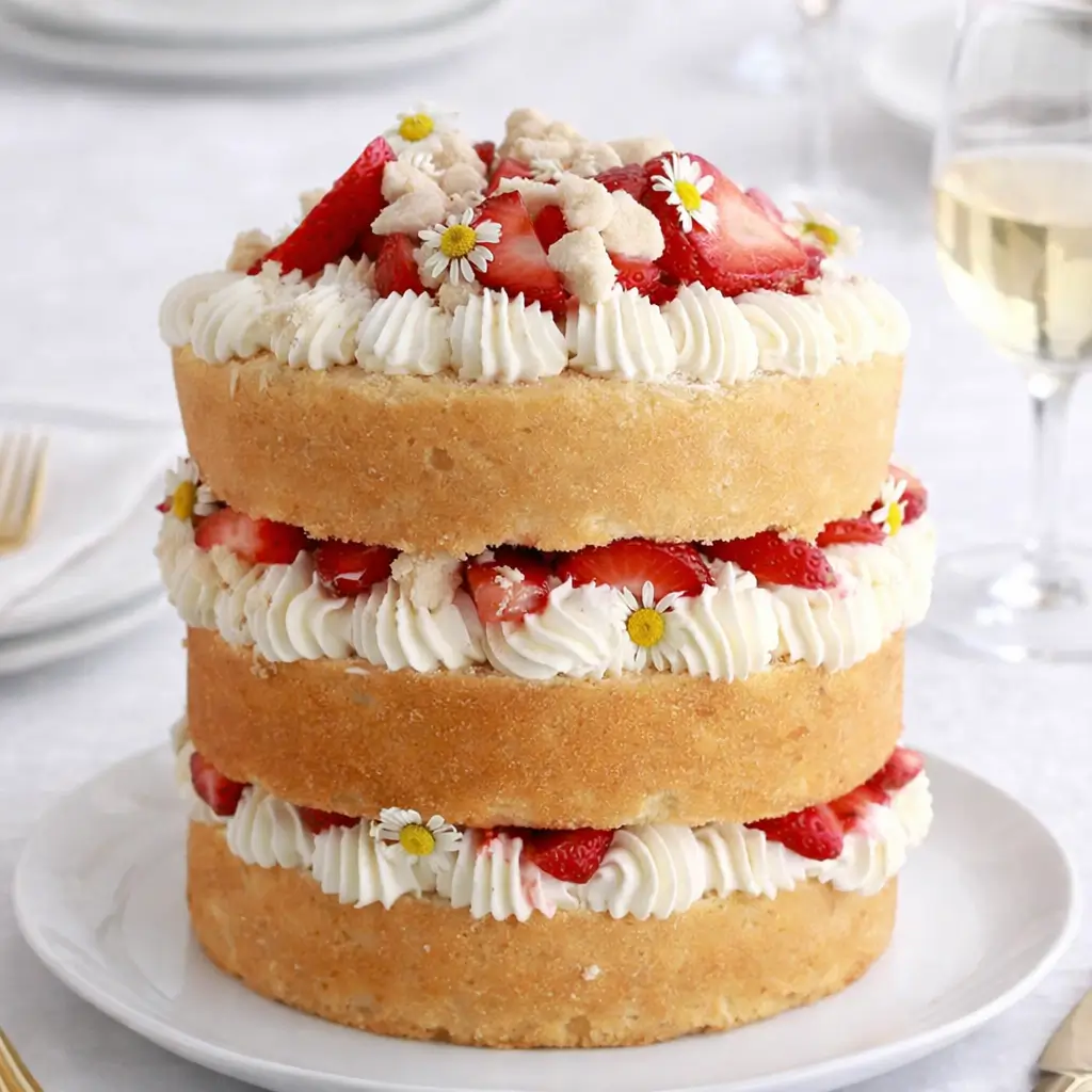 Strawberry Shortcake Layer Cake: Easy, Fluffy, and Delicious