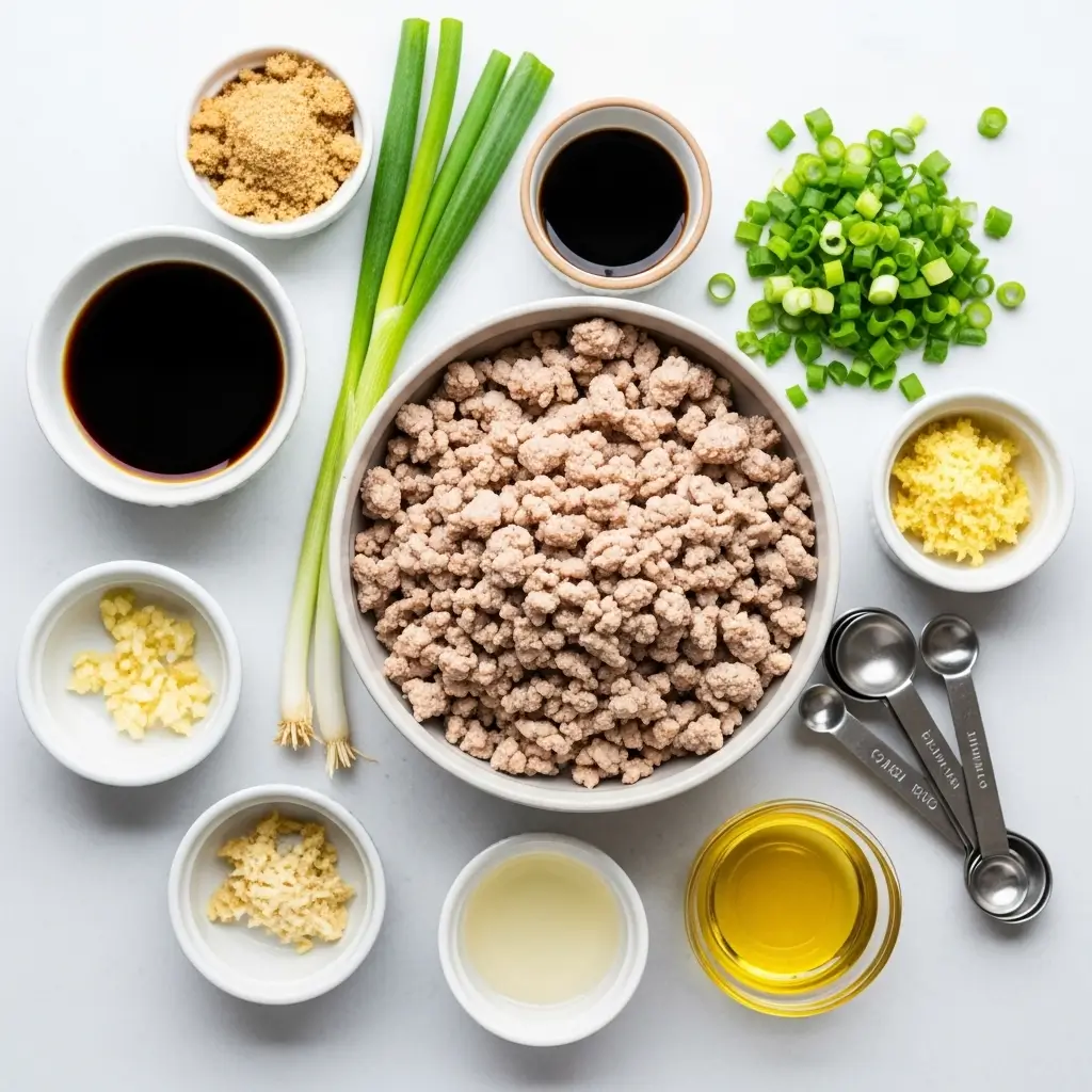 Ingredients for Teriyaki Ground Turkey Bowl recipe