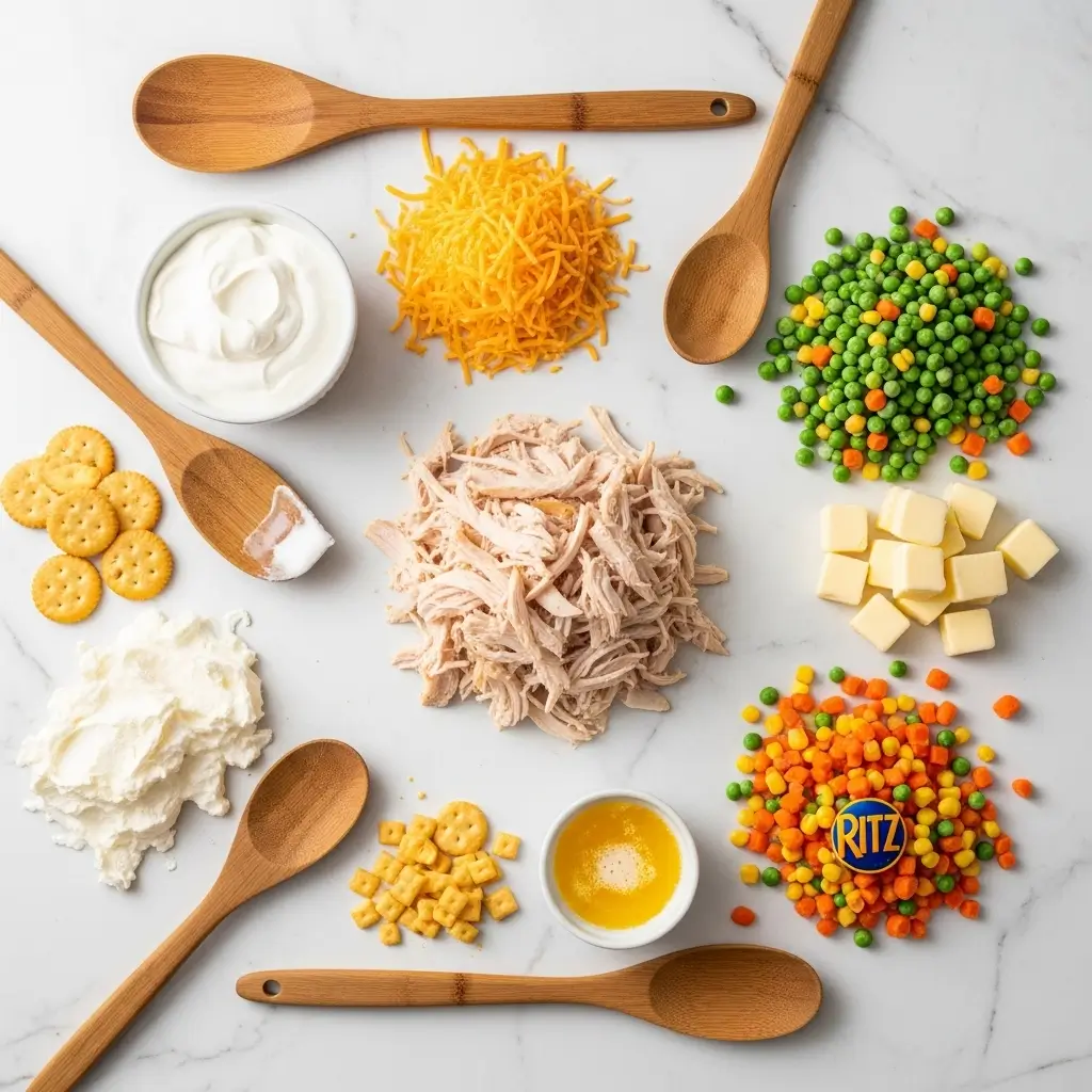 Ingredients for The Famous Neiman Marcus Chicken Casserole