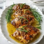 Baked Honey Dijon Chicken in baking dish