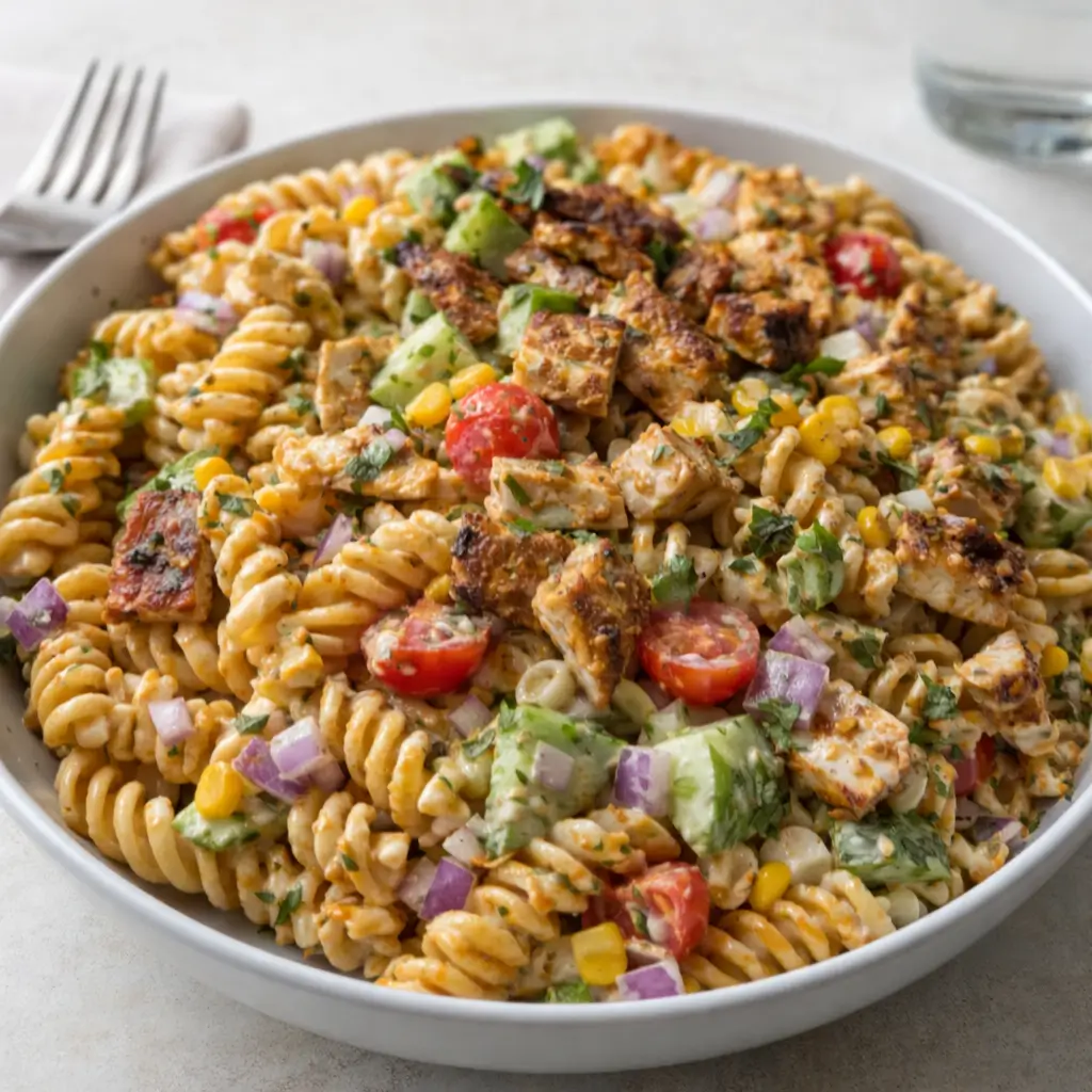 BBQ Chicken Pasta Salad – Easy, Flavorful & Family-Approved