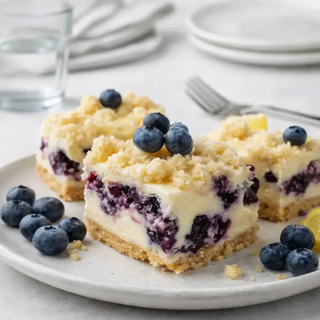 Blueberry Lemon Pie Bars – Quick, Creamy & Crowd-Pleasing Treat