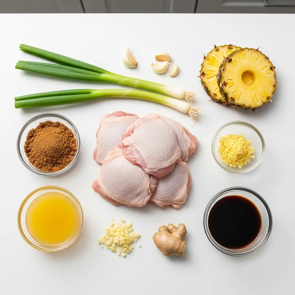 Brown Sugar Pineapple Chicken ingredients