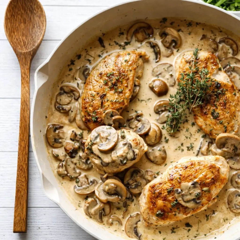 Chicken Breast and Mushroom Sauce – Easy & Creamy Family Dinner