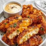 Crack Chicken Tenders on baking sheet