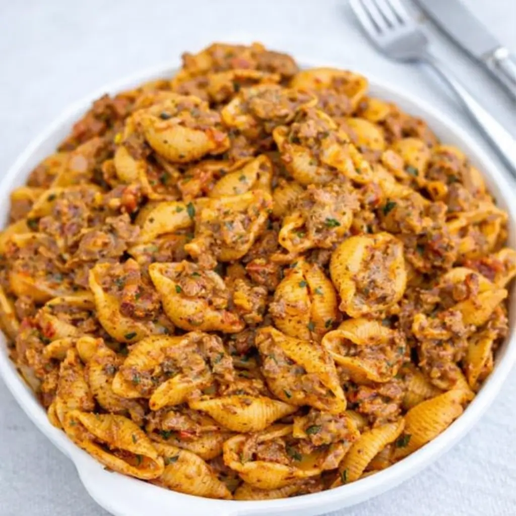 Creamy Beef and Shells – A Comforting Classic for Busy Nights