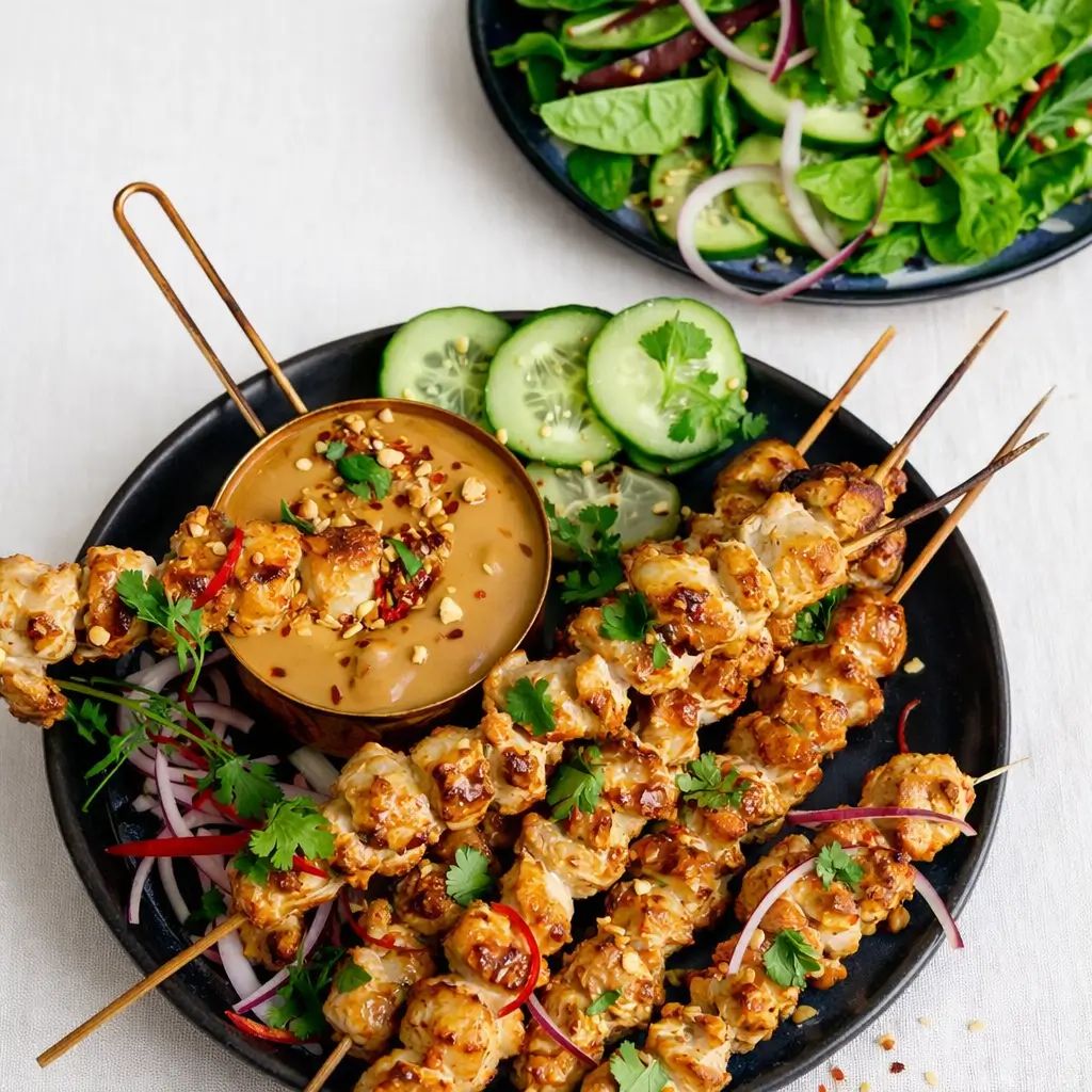 Easy Chicken Satay with Peanut Chilli Sauce – Quick, Flavorful & Totally Irresistible