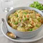 Easy One Pot Gnocchi Chicken Pot Pie in a bowl
