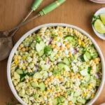 Fresh and Healthy Cilantro Lime Pasta Salad in Bowl