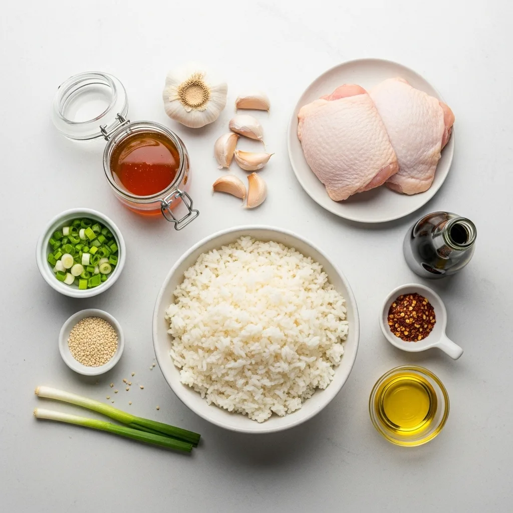 honey-garlic-chicken-rice-ingredients