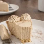Irish Coffee Pie with whipped cream and cocoa