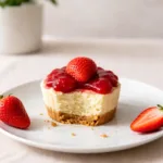 Mini Strawberry Cheesecake with Strawberry Sauce