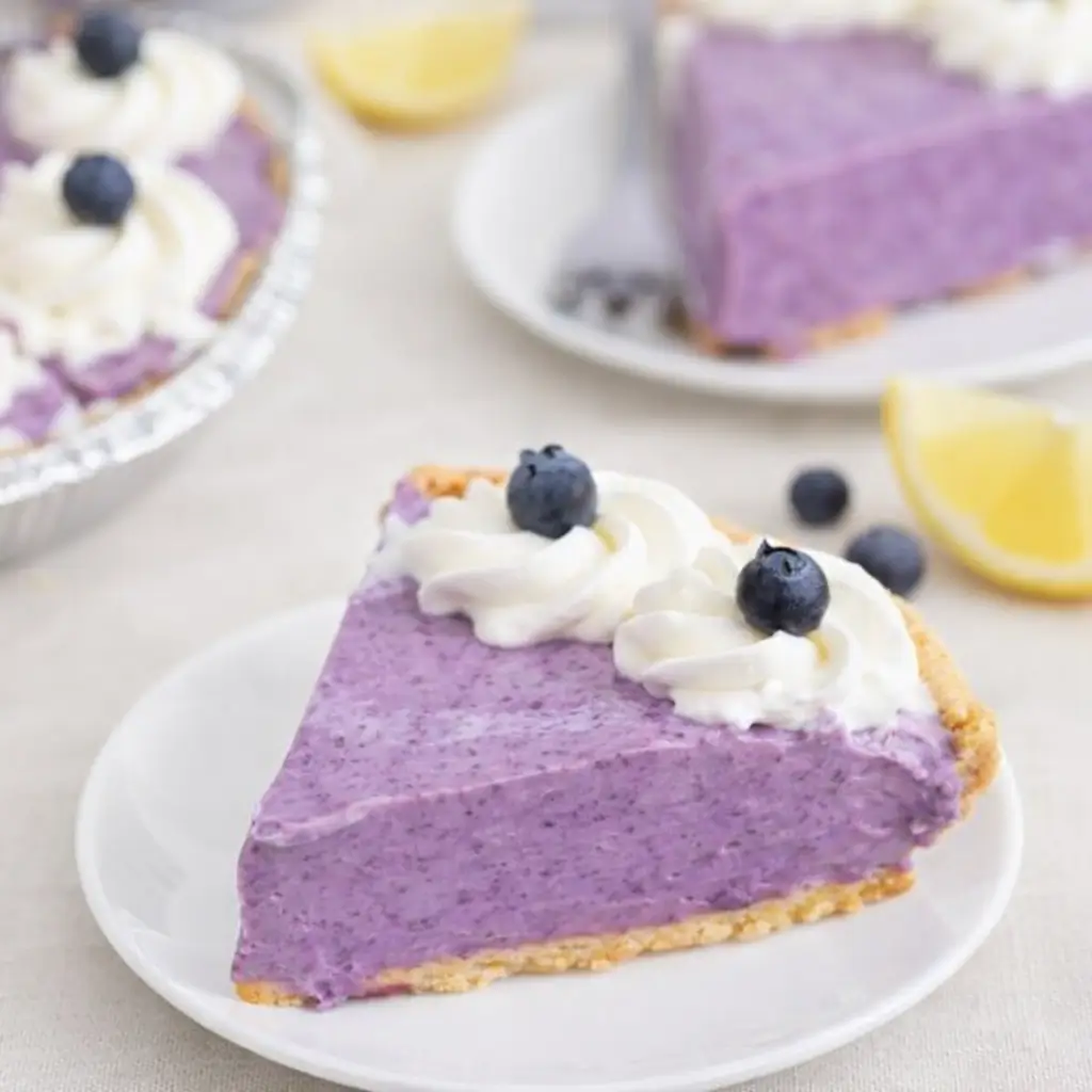 No Bake Lemon Blueberry Pie – Creamy, Cool & Crowd-Pleasing